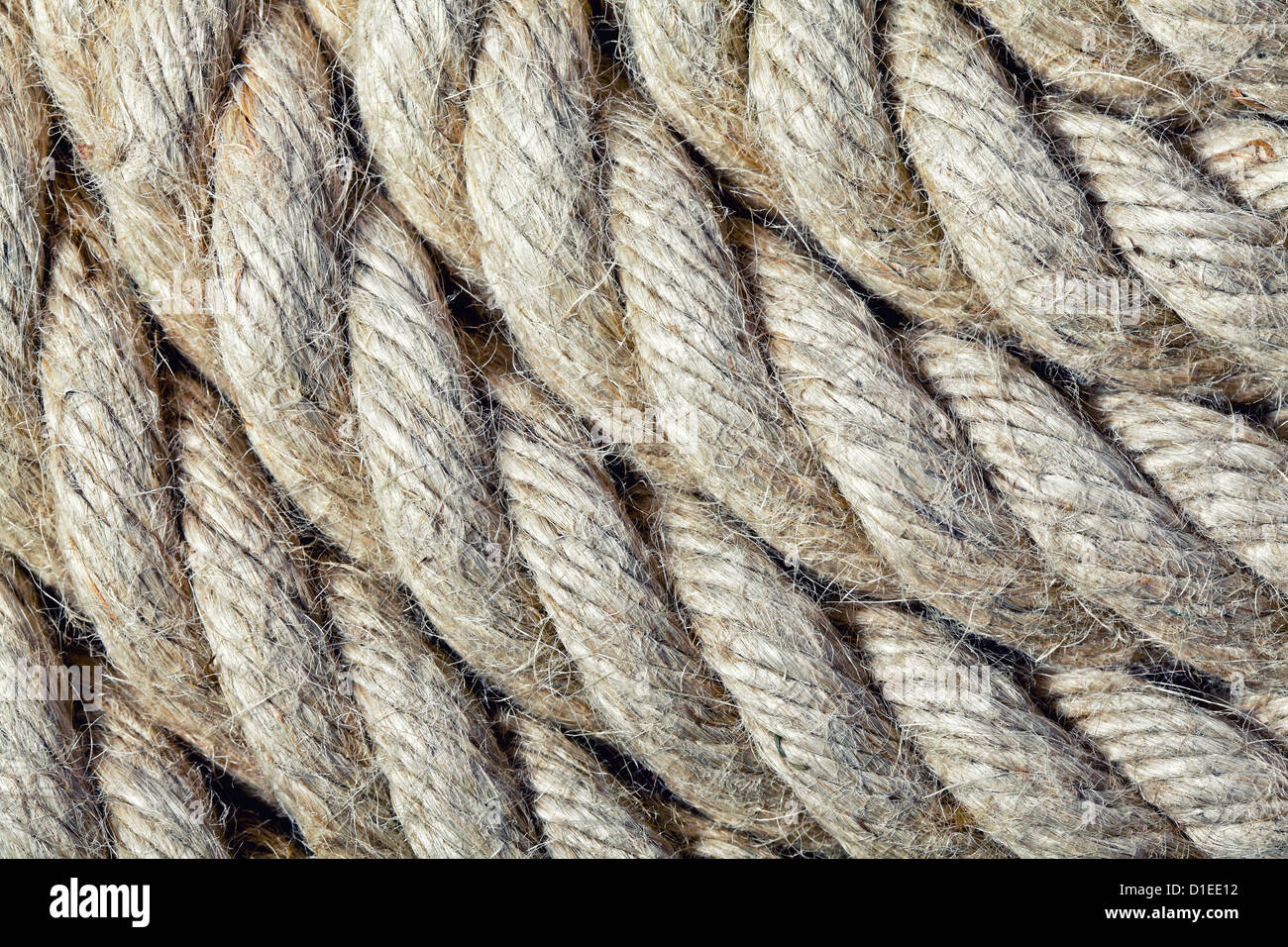 Nahaufnahme Bild des klassischen natürlichen Seil Stockfoto
