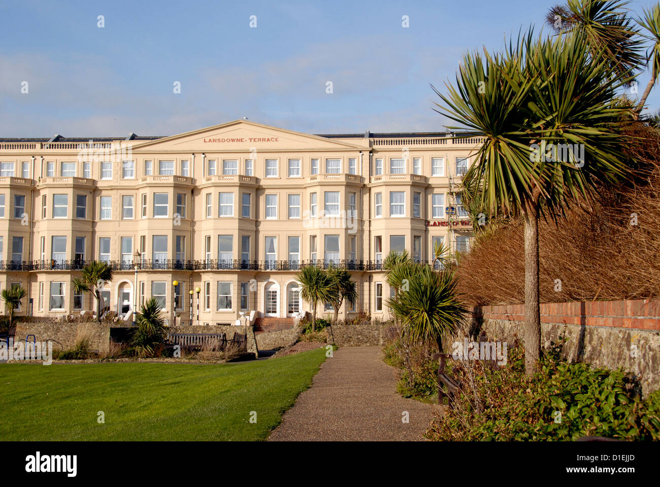 Lansdowne Terrasse am Meer Eastbourne UK Stockfoto