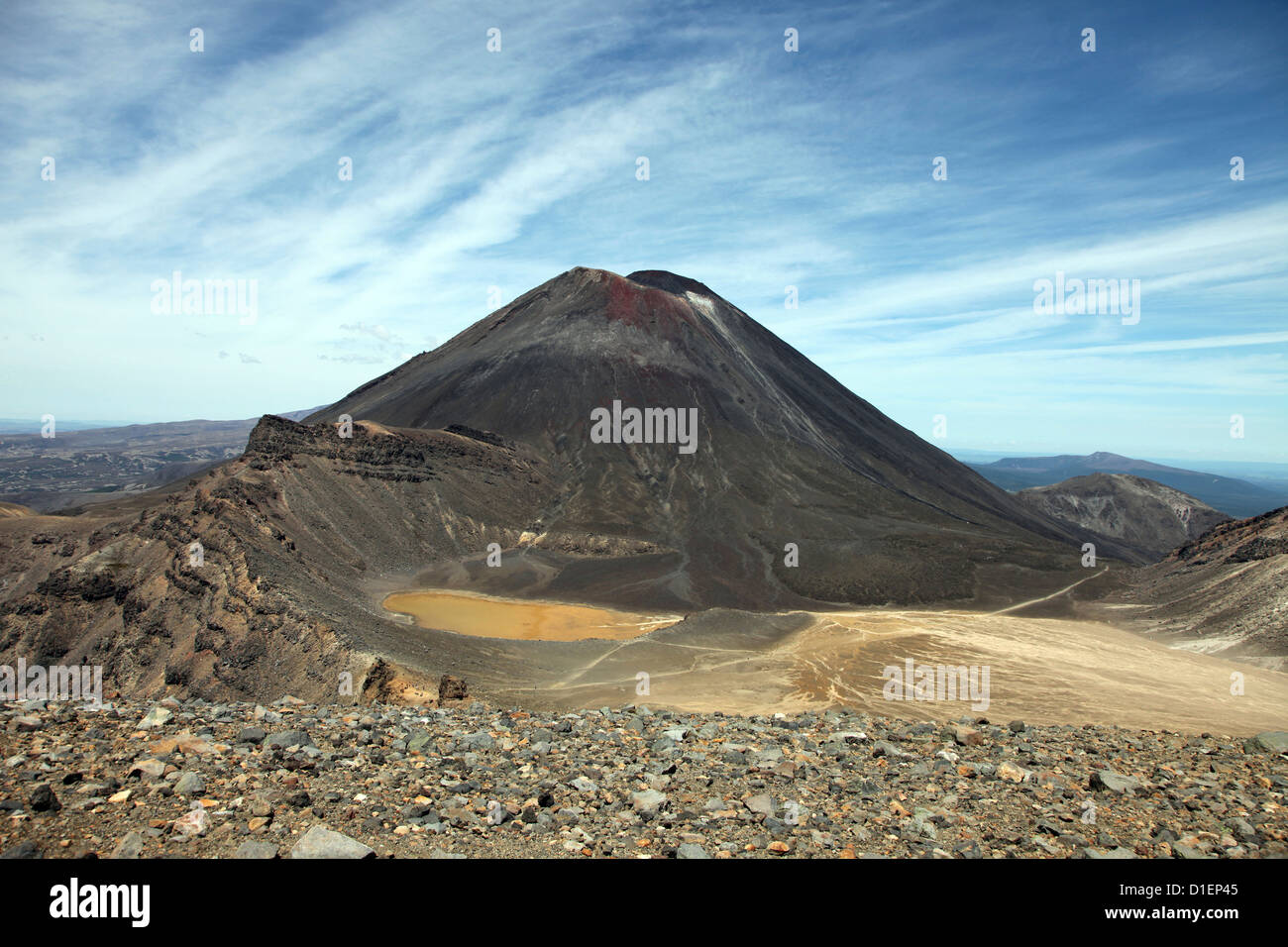 Mount Tongariro, Nordinsel, Neuseeland Stockfoto