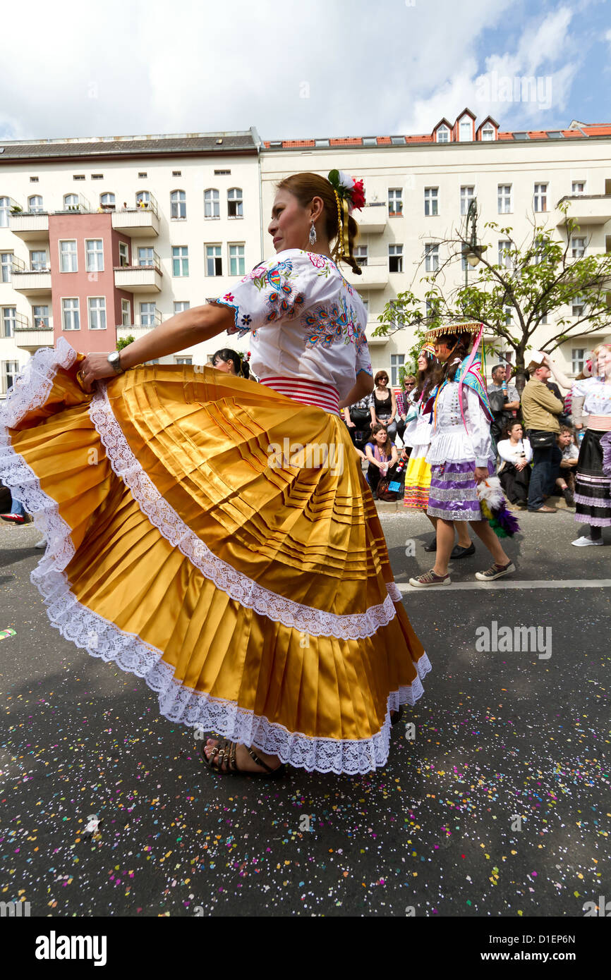 Teilnehmer des Karneval der Kulturen in Berlin am 25.05.2010, Deutschland Stockfoto