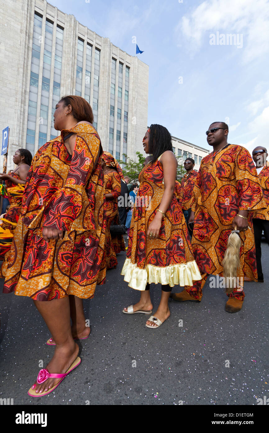 Teilnehmer des Karneval der Kulturen in Berlin am 25.05.2010, Deutschland Stockfoto
