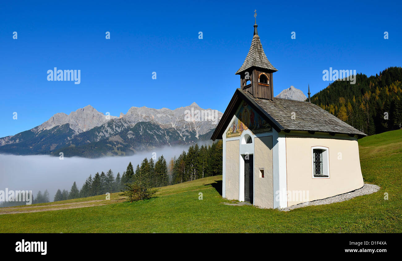 Kapelle auf Alp, Tirol, Österreich Stockfoto