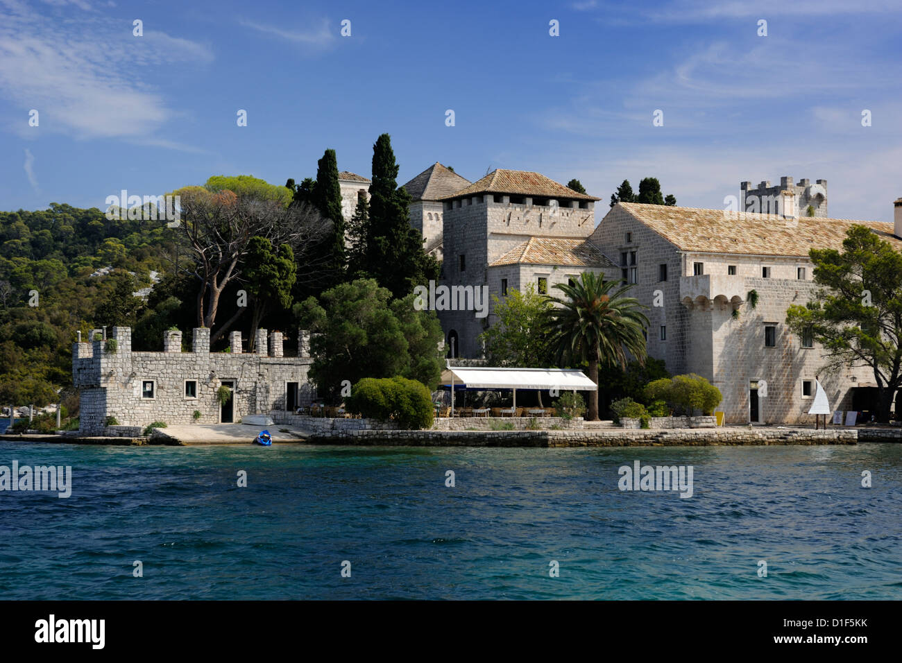 Kroatien, Dalmatien, Insel Mljet, benediktinerkloster Stockfoto