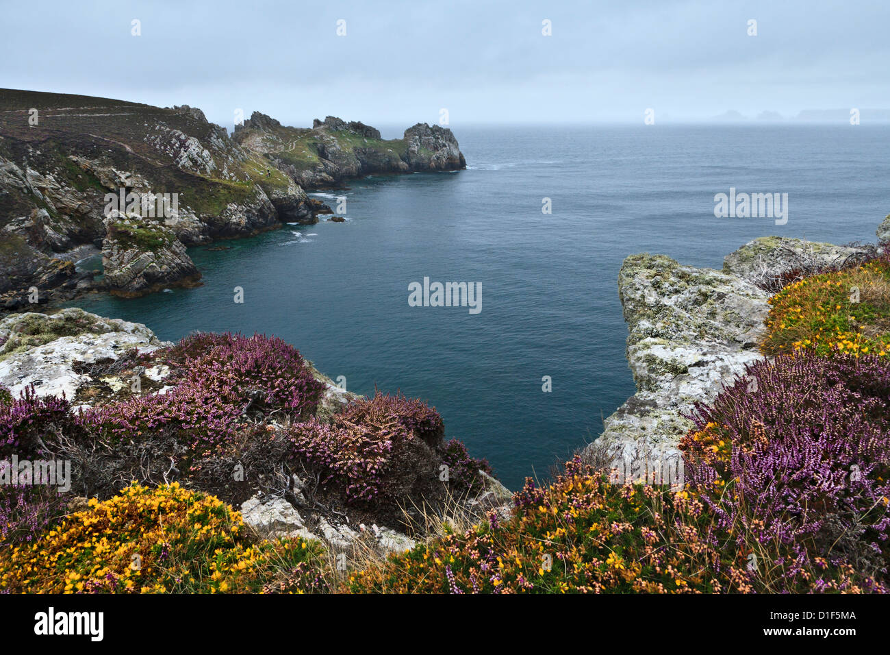 Pointe de Dinan, Halbinsel Crozon, Finistère, Bretagne Stockfoto
