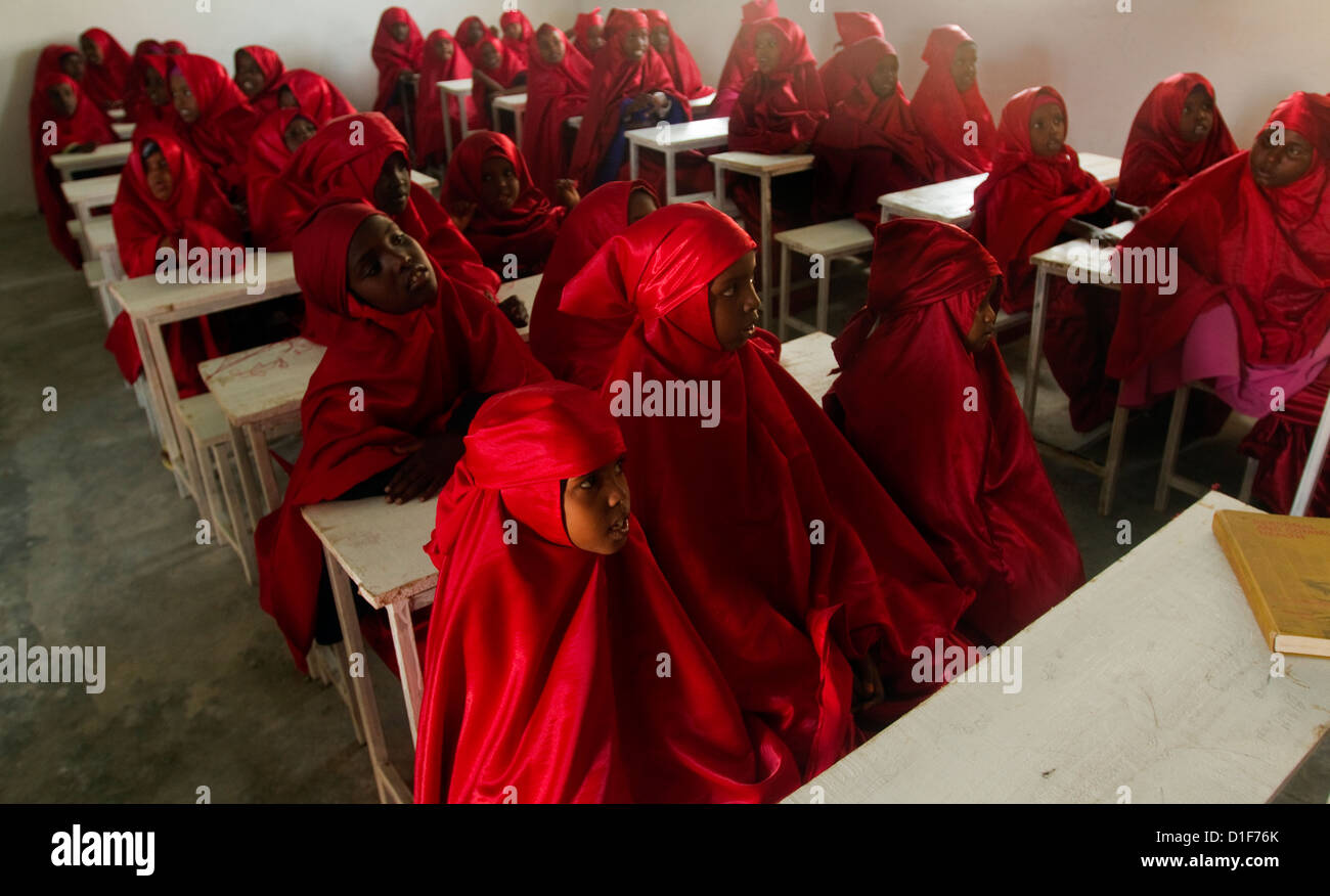 Islamische Schule für Mädchen in Mogadischu Somalia Stockfoto
