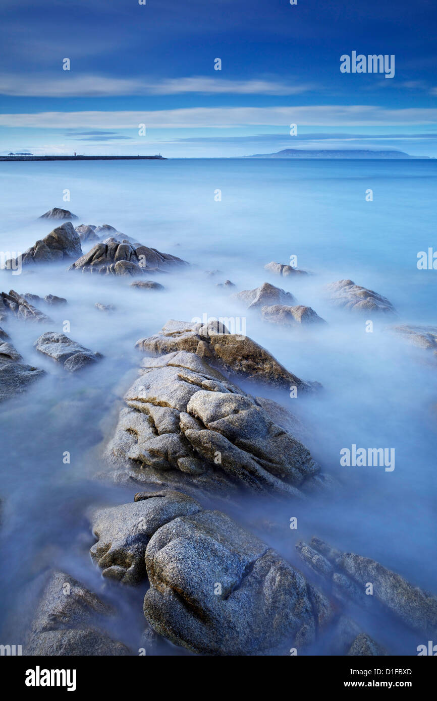 Dun Laoghaire Pier und Howth Insel, Dublin, County Dublin, Republik Irland, Europa Stockfoto
