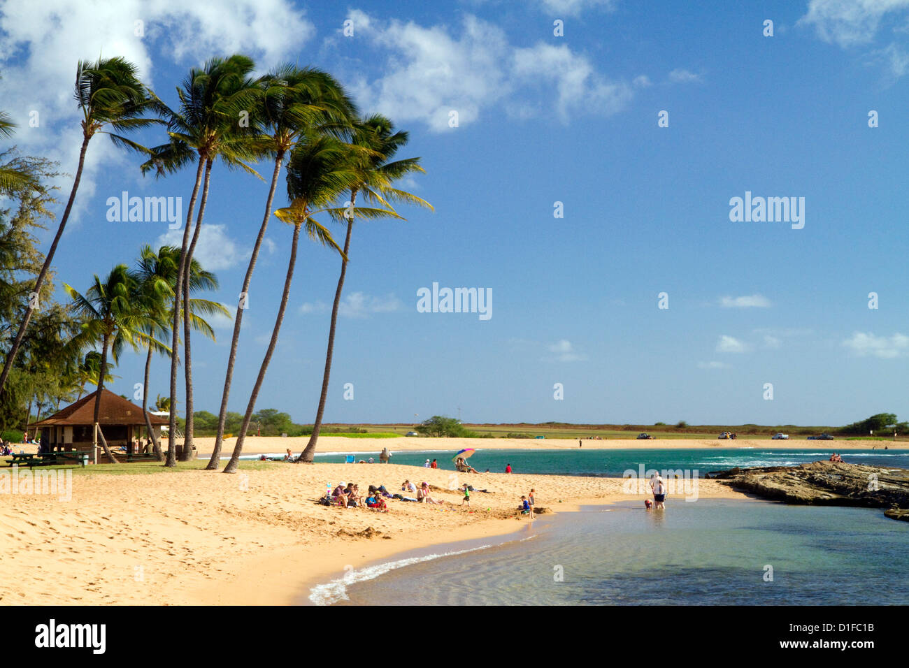 Salt Pond Park befindet sich auf der Insel Kauai, Hawaii, USA. Stockfoto