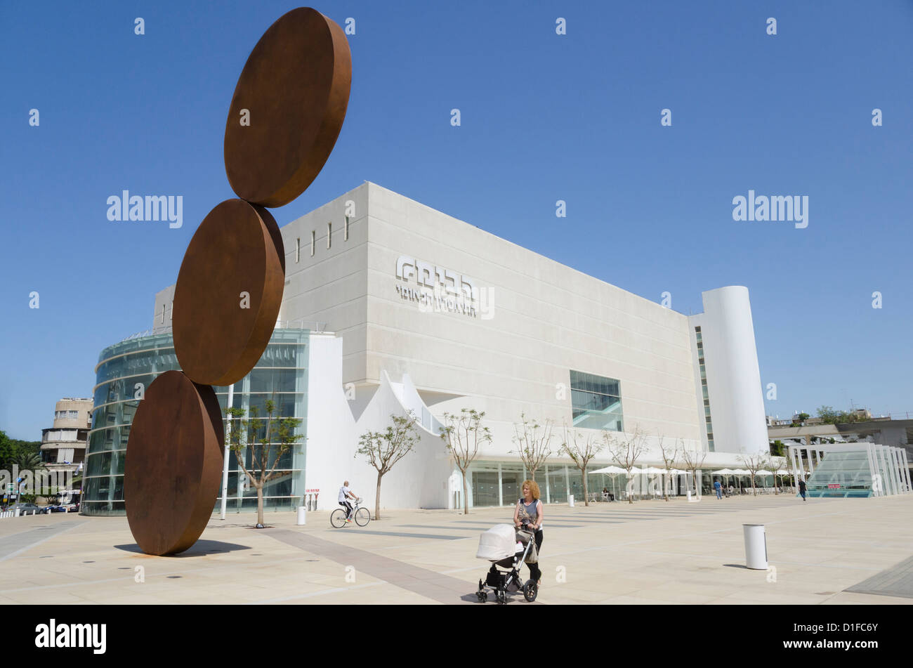 Renovierten Habima Gebäude des Nationaltheaters, Tel Aviv, Israel, Nahost Stockfoto