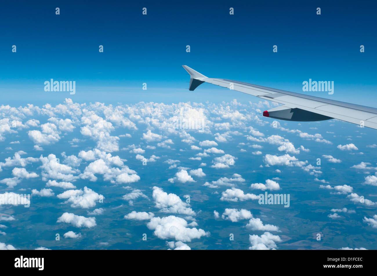 Luftaufnahme über Ukraine und Weißrussland aus kommerziellen Flug nach Kiew, Ukraine, Europa Stockfoto