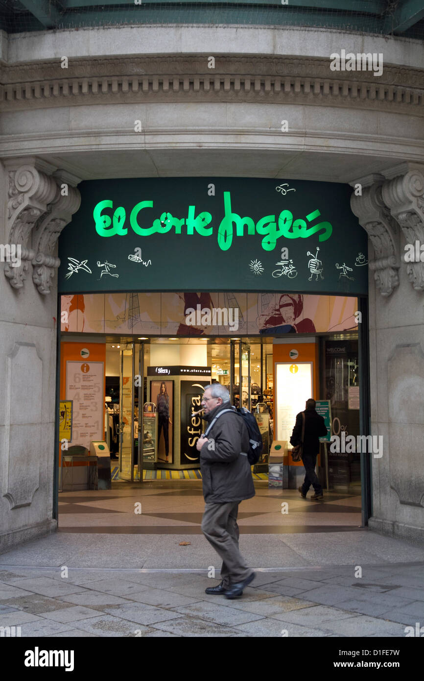 El Corte Ingles speichern Shop Barcelona-Katalonien-Spanien Stockfoto