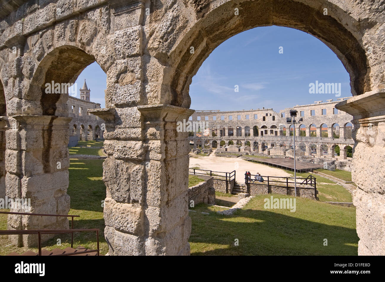 Elk192-1490 Kroatien, Pula, römische Amphitheater 1. c Stockfoto