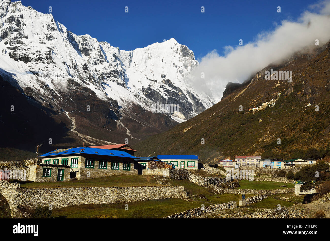 Thame Dorf, Sagarmatha Nationalpark, Solukhumbu Bezirk, Sagarmatha, Ostregion (Purwanchal), Nepal, Himalaya, Asien Stockfoto