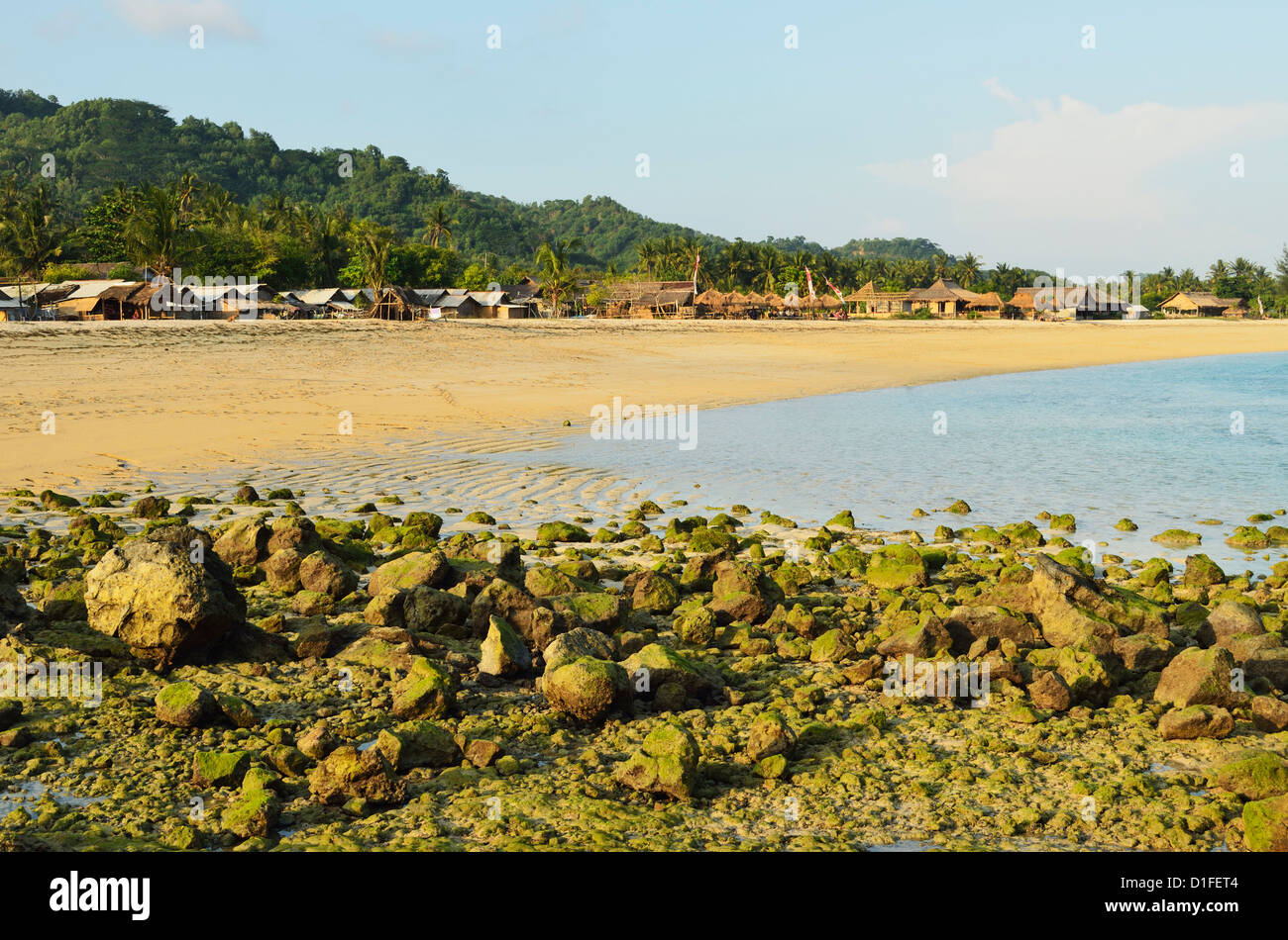 Kuta Beach, Kuta, Lombok, Indonesien, Südostasien, Asien Stockfoto
