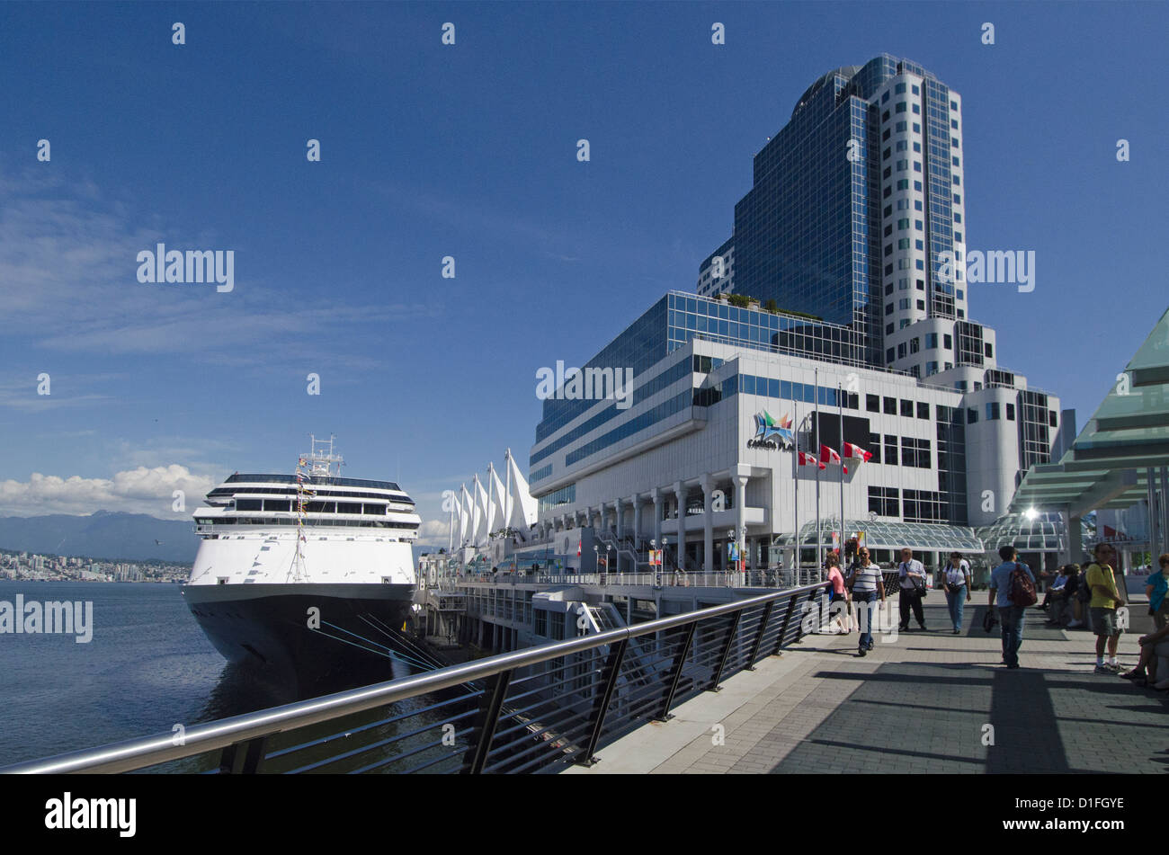 Cruise Ship terminal Vancouver BC Stockfoto