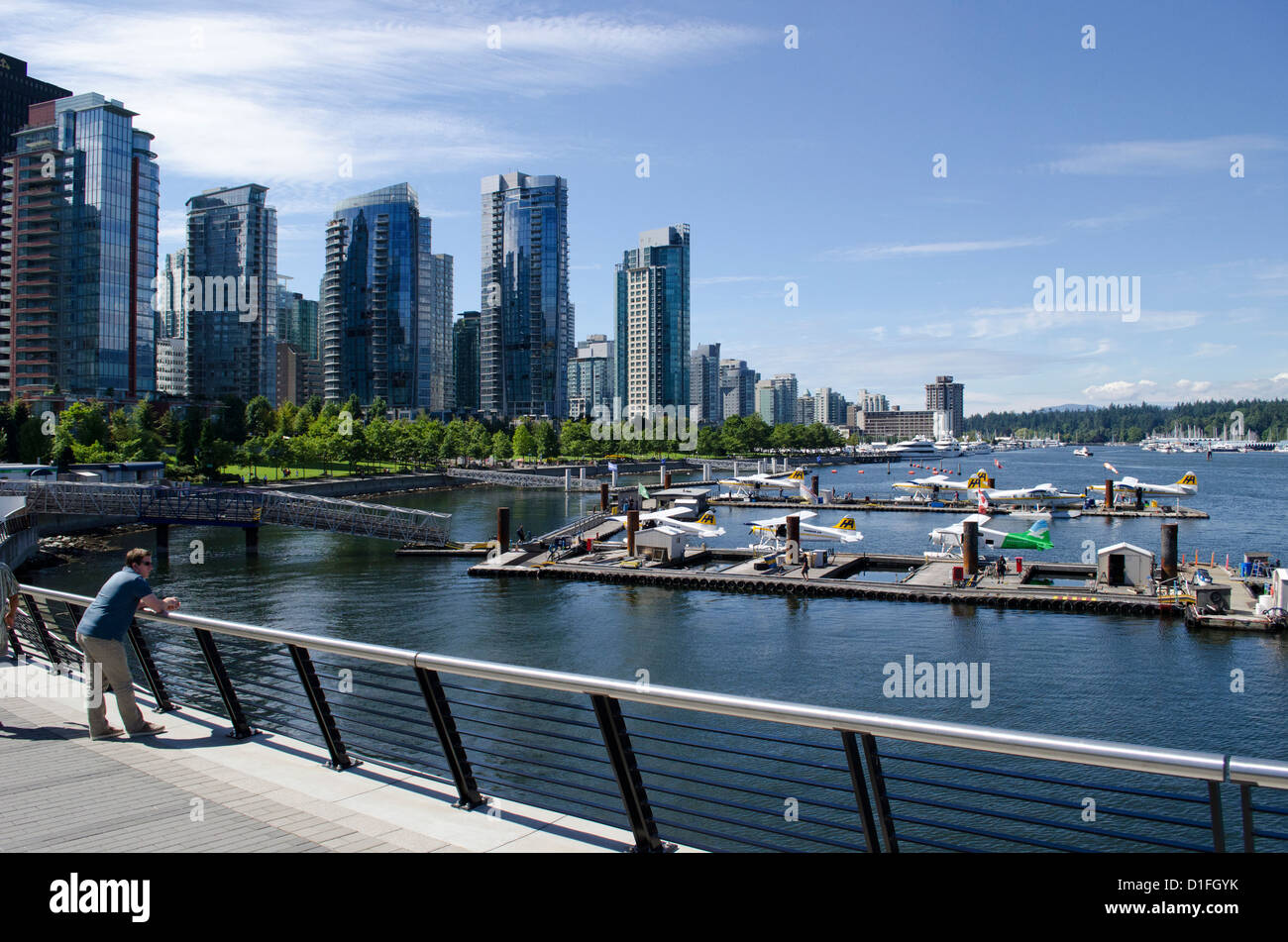 Downtown Vancouver Sommer Stockfoto