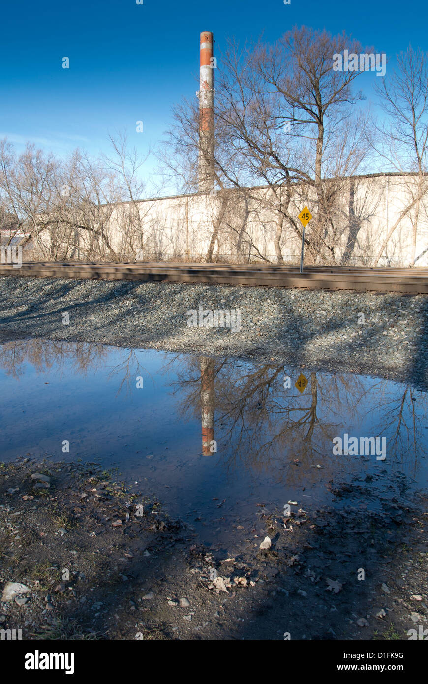 Industrial-Szene. Stockfoto
