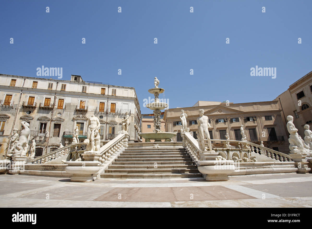 Piazza Pretoria, Palermo, Sizilien, Italien Stockfoto