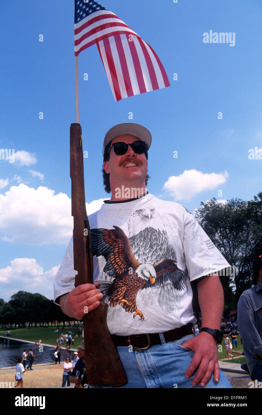 Pro Waffe rechte Kundgebung der Ausschuss für 1774 auf der Mall in Washington DC Stockfoto