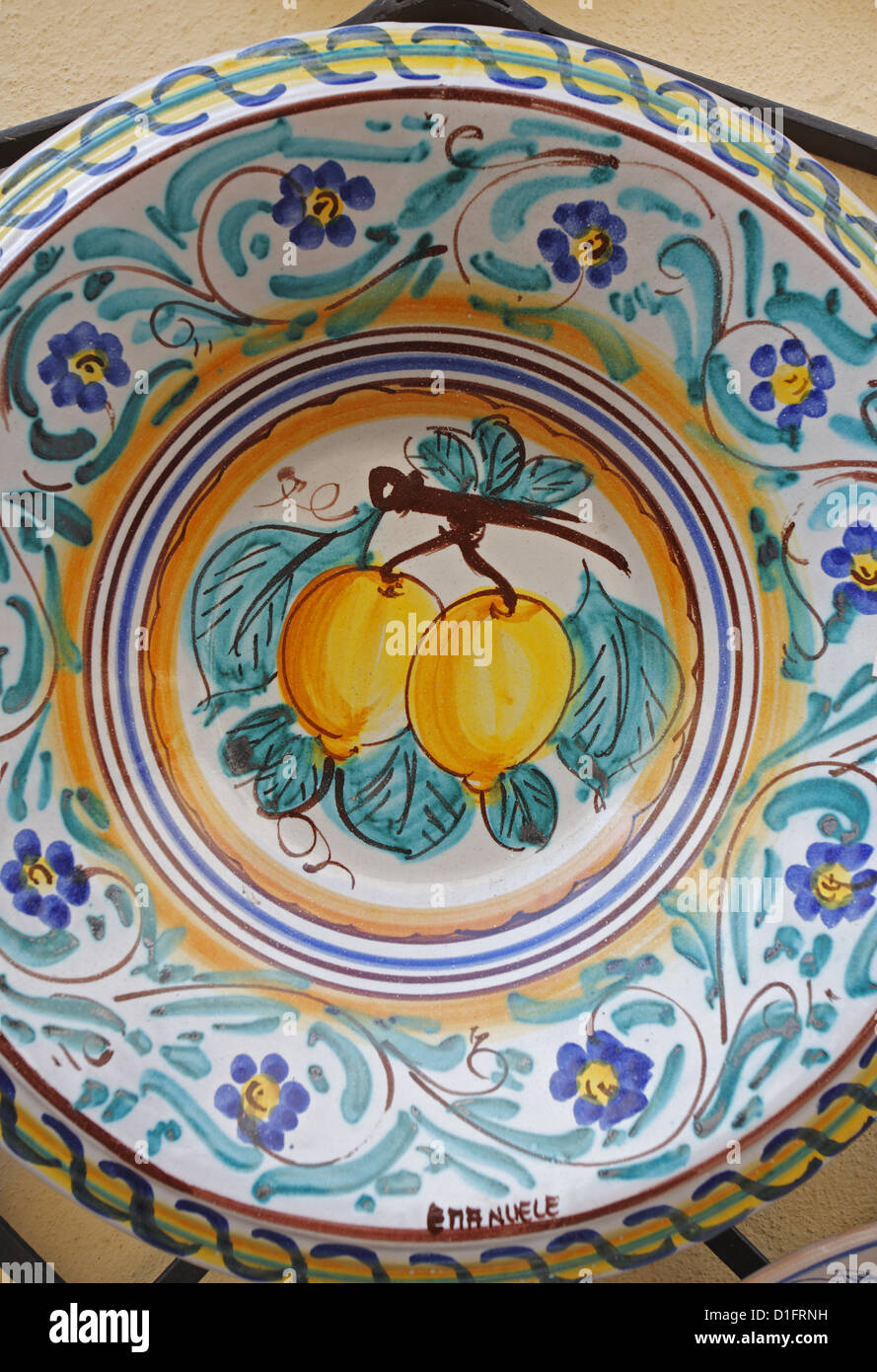 Italienische Keramik, Sizilien, Italien Stockfoto
