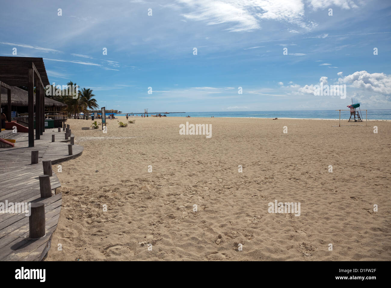 Schönen Strand Playa Del Carmen. Stockfoto