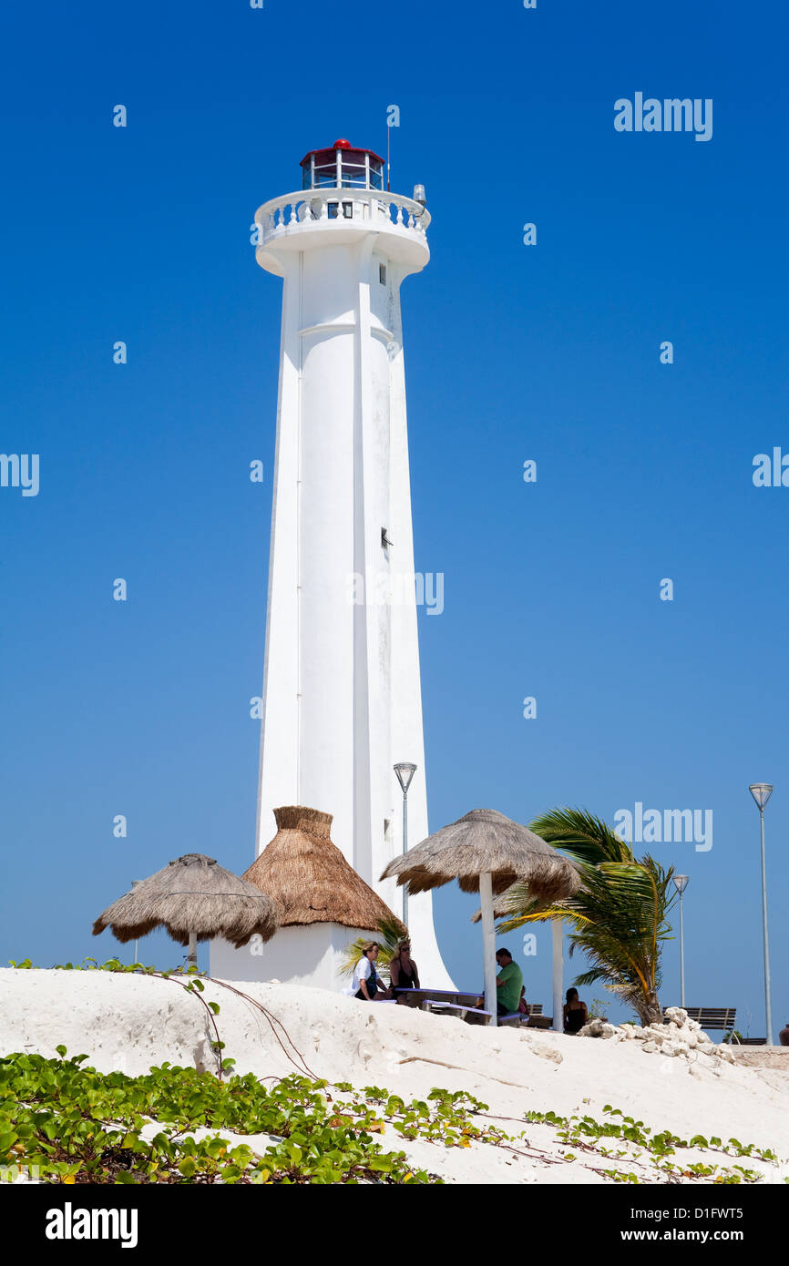 Mahahaul Leuchtturm, Costa Maya, Quintana Roo, Mexiko, Nordamerika Stockfoto