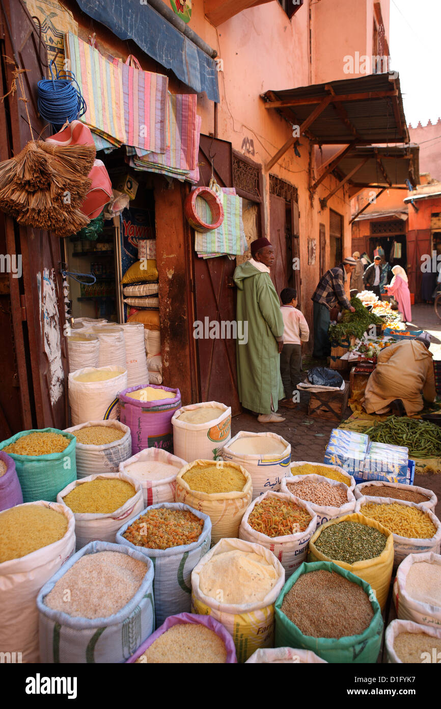 Shop, Marrakesch, Marokko, Nordafrika, Afrika Stockfoto