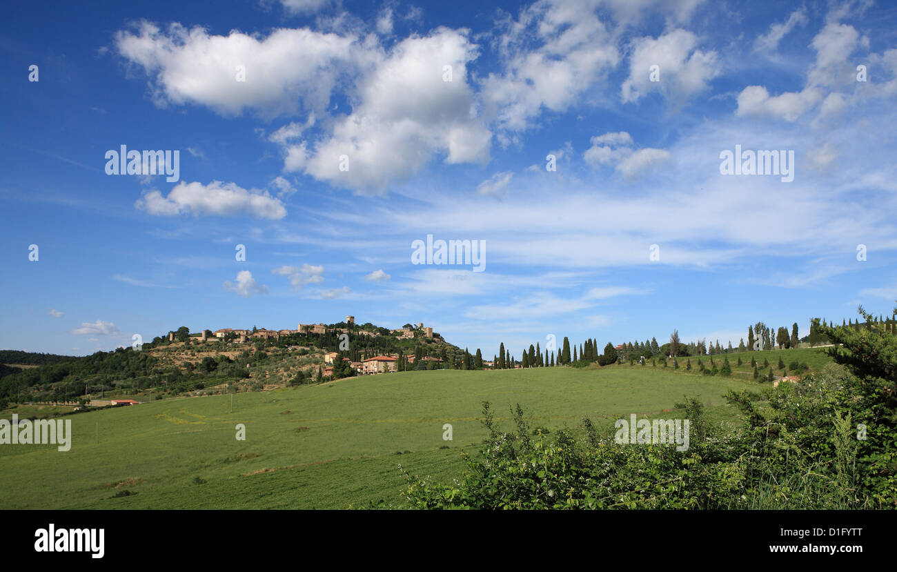 Monticchiello di Pienza, Toskana, Italien, Europa Stockfoto