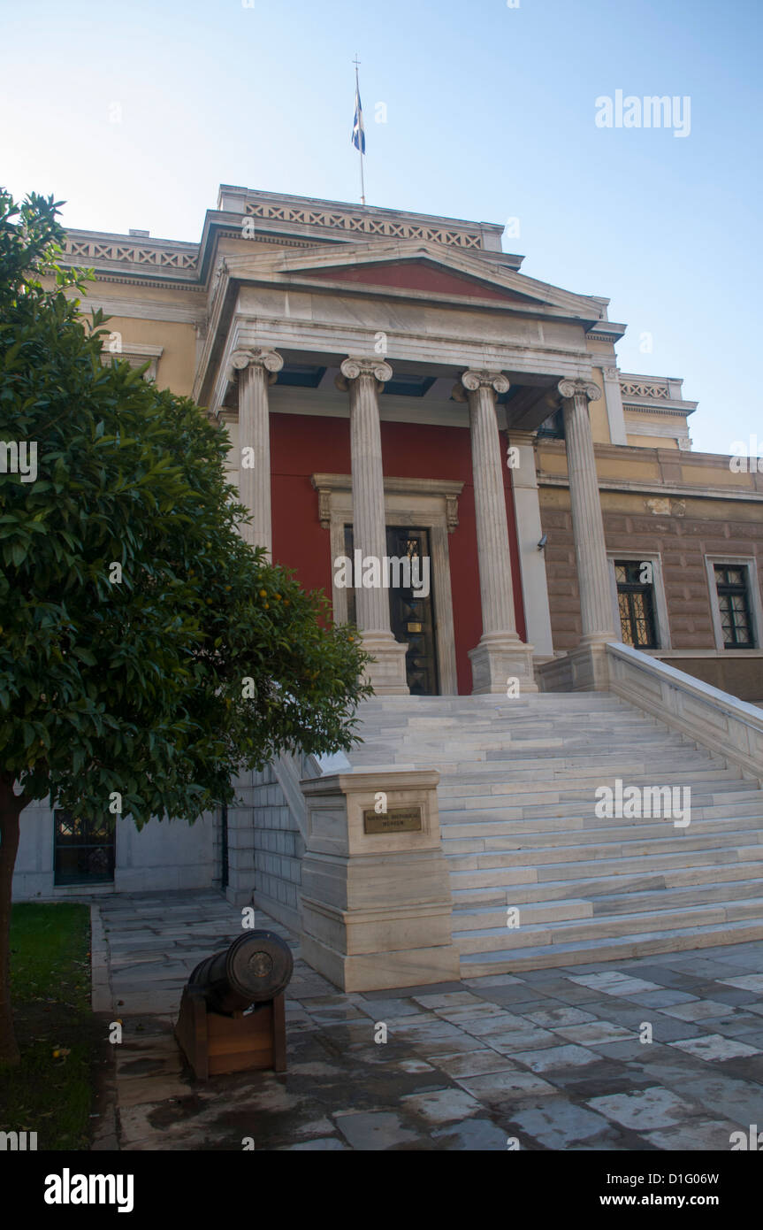 National Historical Museum im alten Parlamentsgebäude, Kolokotroni Square, Athen, Griechenland Stockfoto