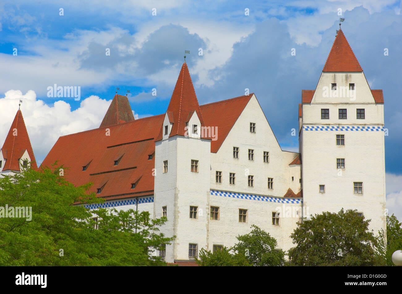 Ingolstadt, neues Schloss, Neues Schloss Burg, Upper Bavaria, Bavaria, Germany, Stockfoto