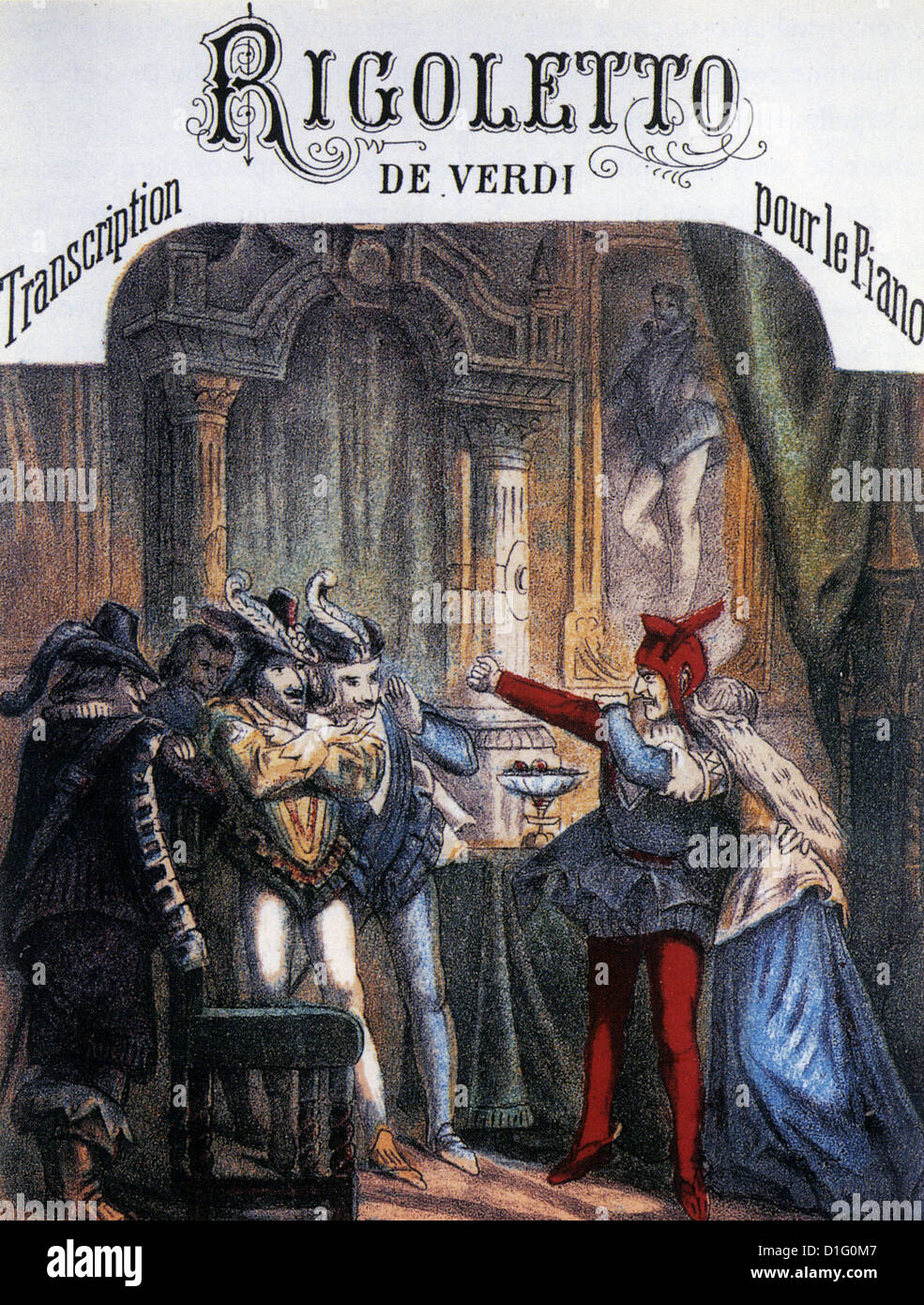 Verdis Oper RIGOLETTO Klavier Transkription veröffentlicht etwa 1860 Stockfoto