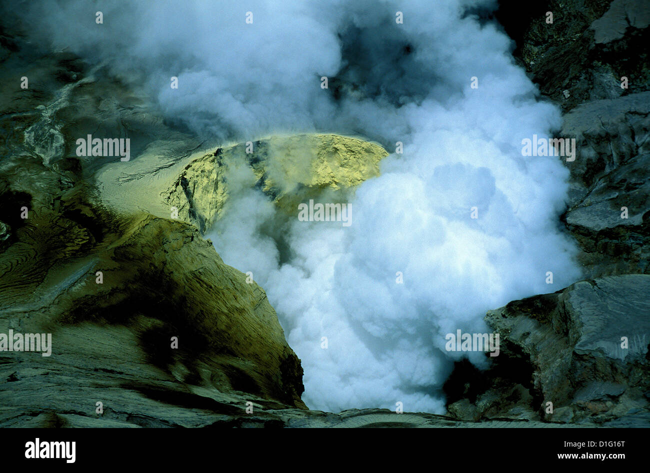 Bromo Vulkankrater auf Java, Indonesien, Südostasien, Asien Stockfoto