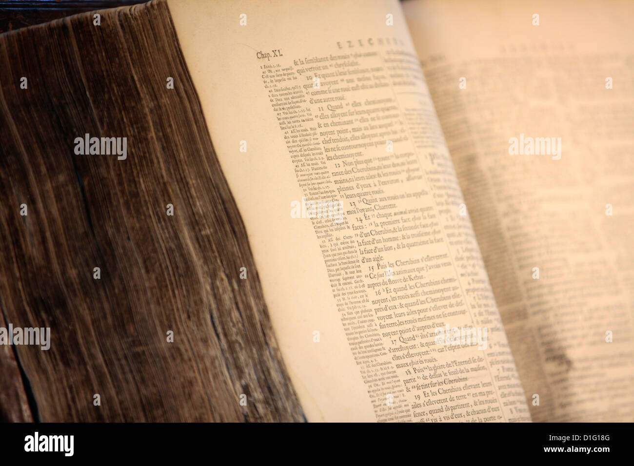 Alte Bibel, Paris, Frankreich, Europa Stockfoto