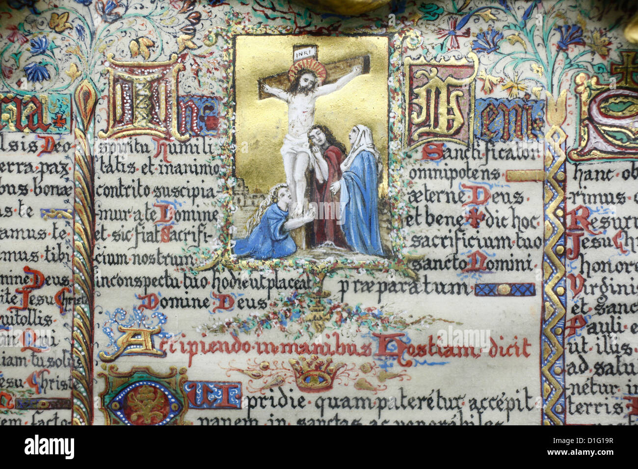 Altar Buch, Treasure Museum, Notre-Dame de Paris Kathedrale, Paris, Frankreich, Europa Stockfoto