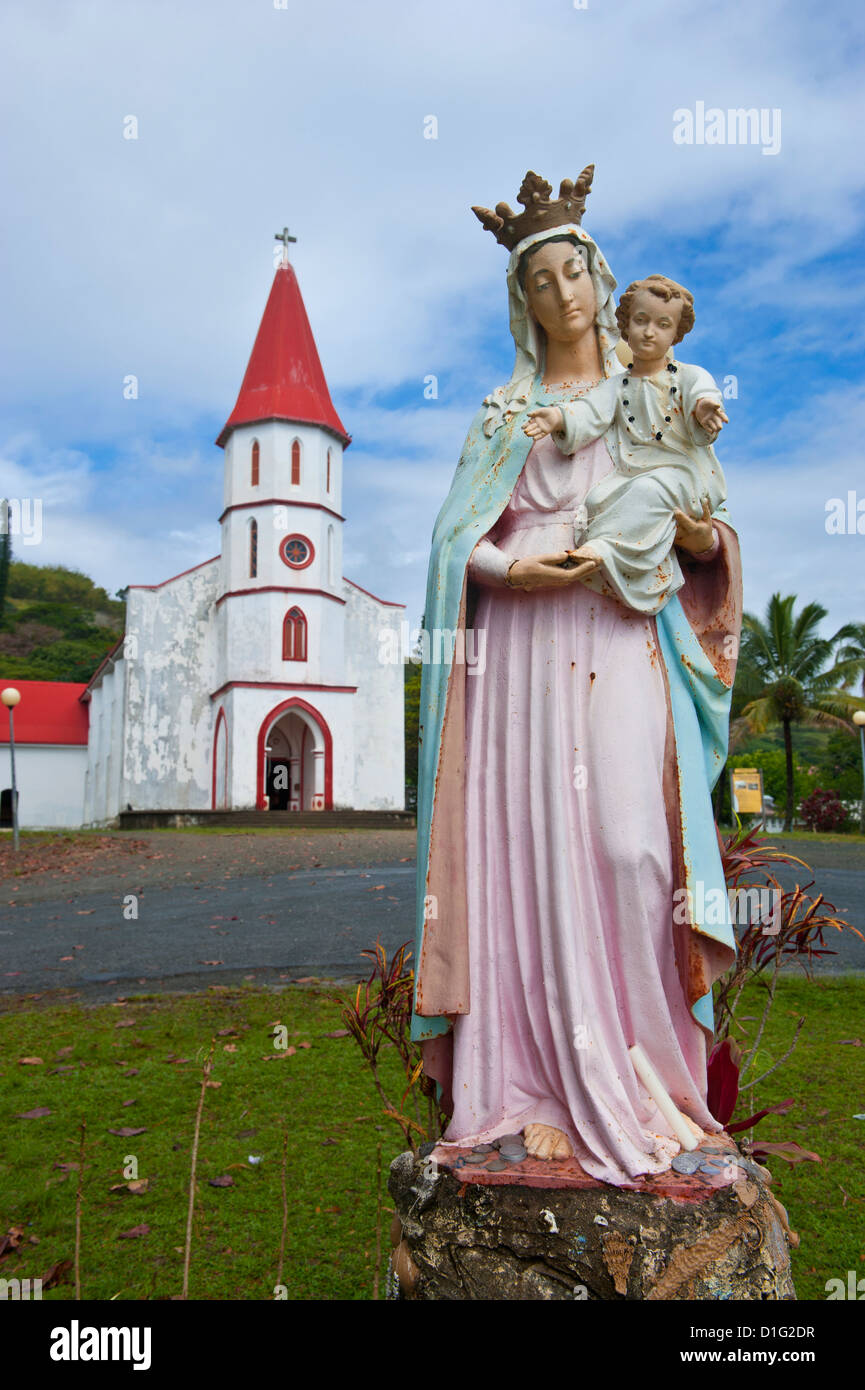 Kleine Kirche an der Ostküste von Grande Terre, Neukaledonien, Melanesien, Südsee, Pazifik Stockfoto