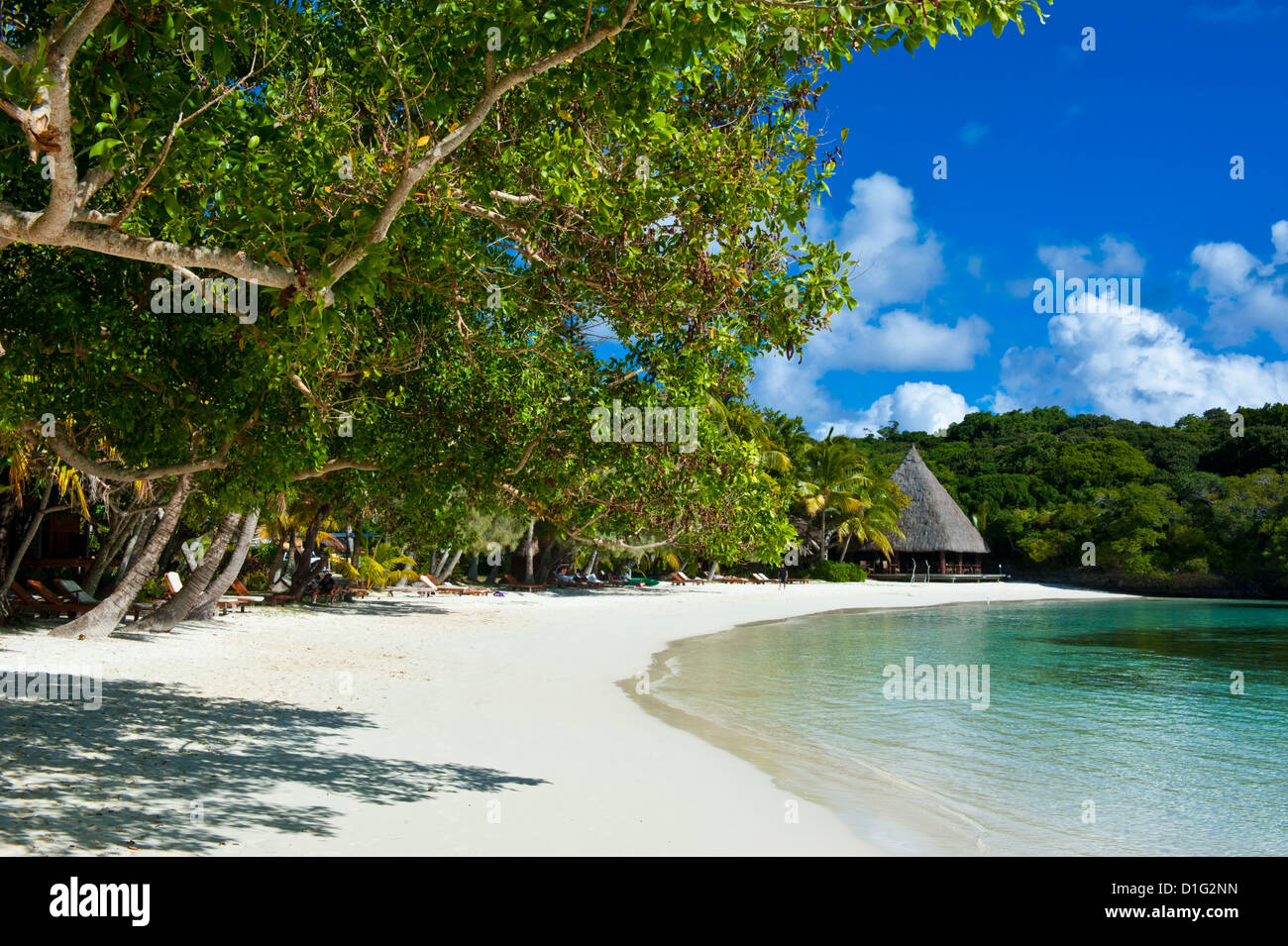 White Sand Beach, Bay de Kanumera, Ile des Pins, Neukaledonien, Melanesien, Südsee, Pazifik Stockfoto