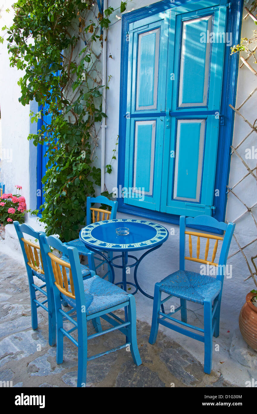 Chora, Amorgos, Cyclades, Aegean, griechische Inseln, Griechenland, Europa Stockfoto