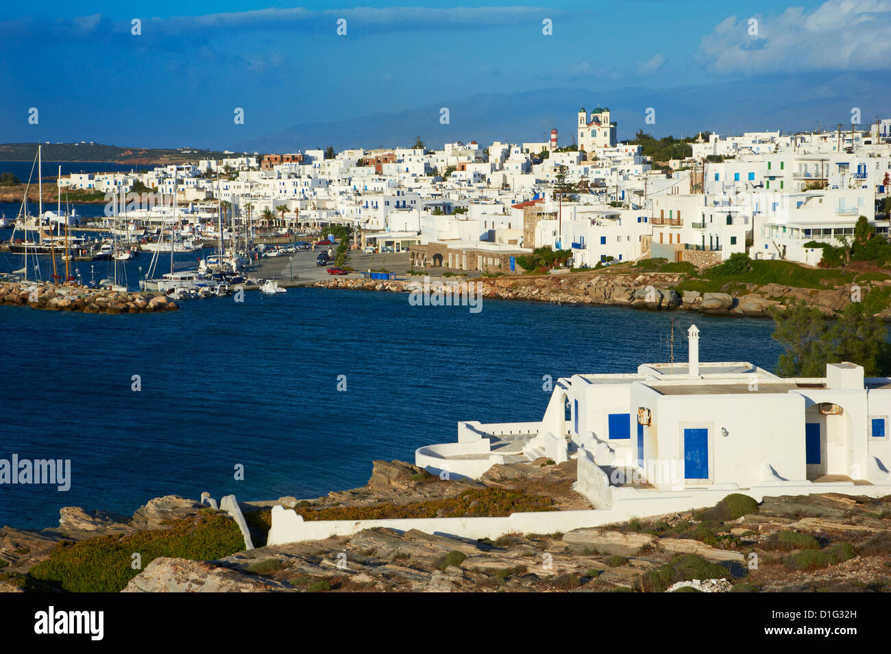 Naoussa, Paros, Cyclades, Aegean, griechische Inseln, Griechenland, Europa Stockfoto