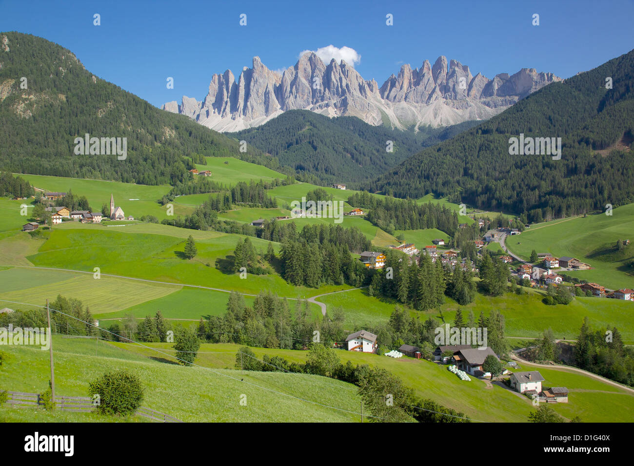Val di Funes, Provinz Bozen, Trentino-Alto Adige/Südtirol, Dolomiten, Italien, Europa Stockfoto