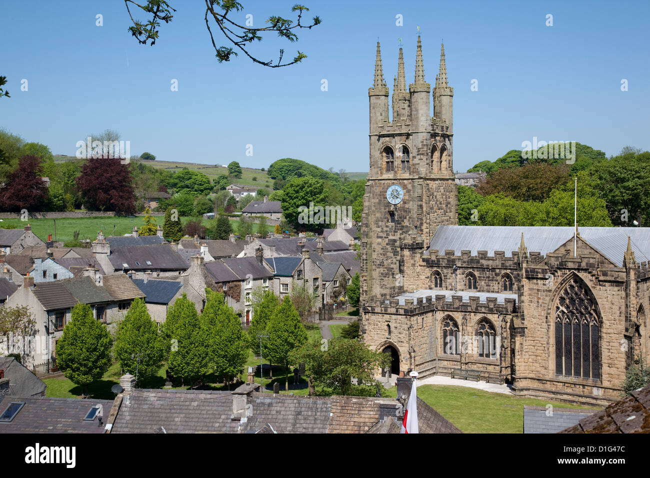 Tideswell Kirche, die Kathedrale von Peak, Peak District, Derbyshire, England, Vereinigtes Königreich, Europa Stockfoto