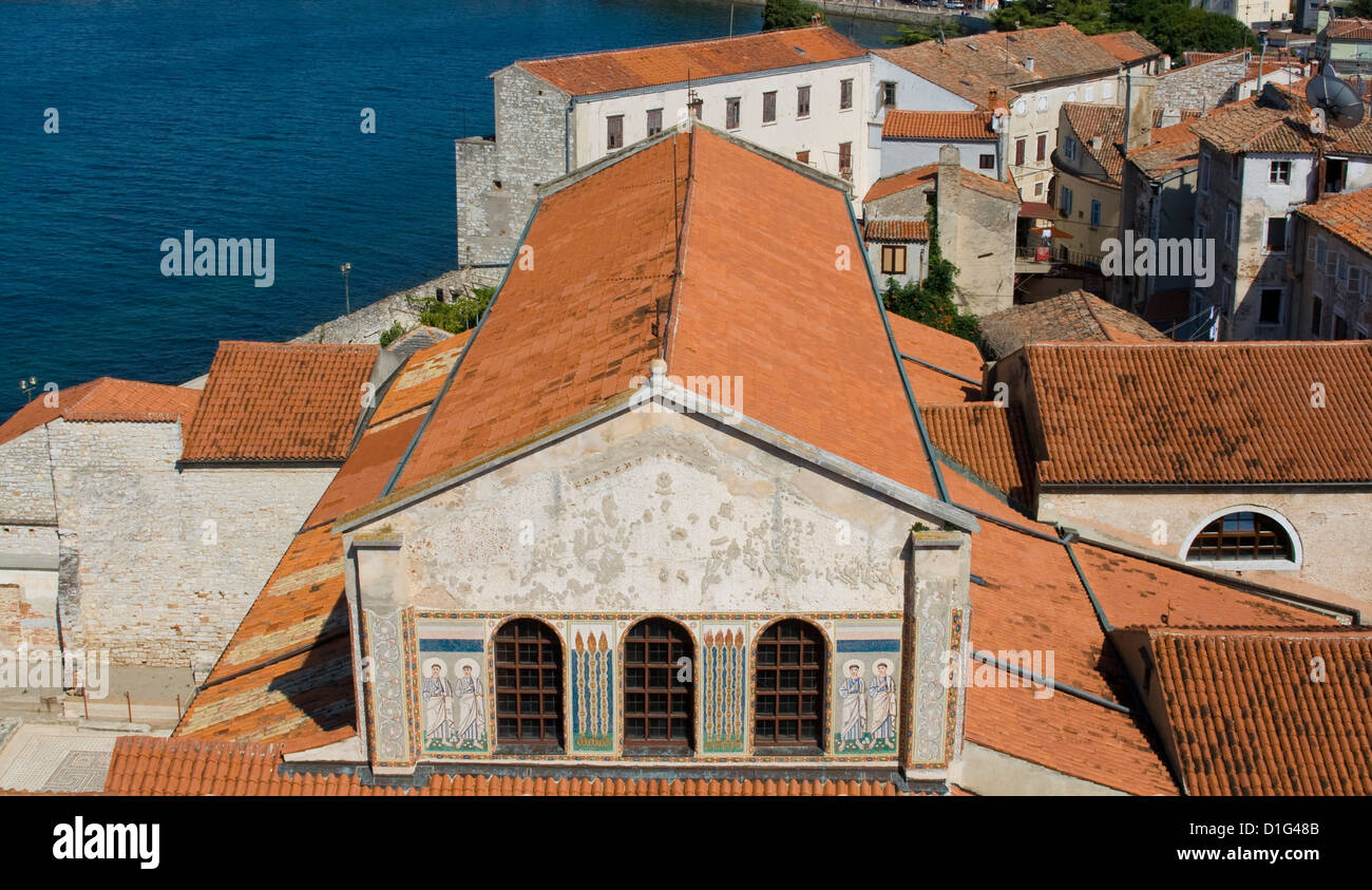 Euphrasius-Basilika in der Altstadt von Porec, Kroatien Stockfoto