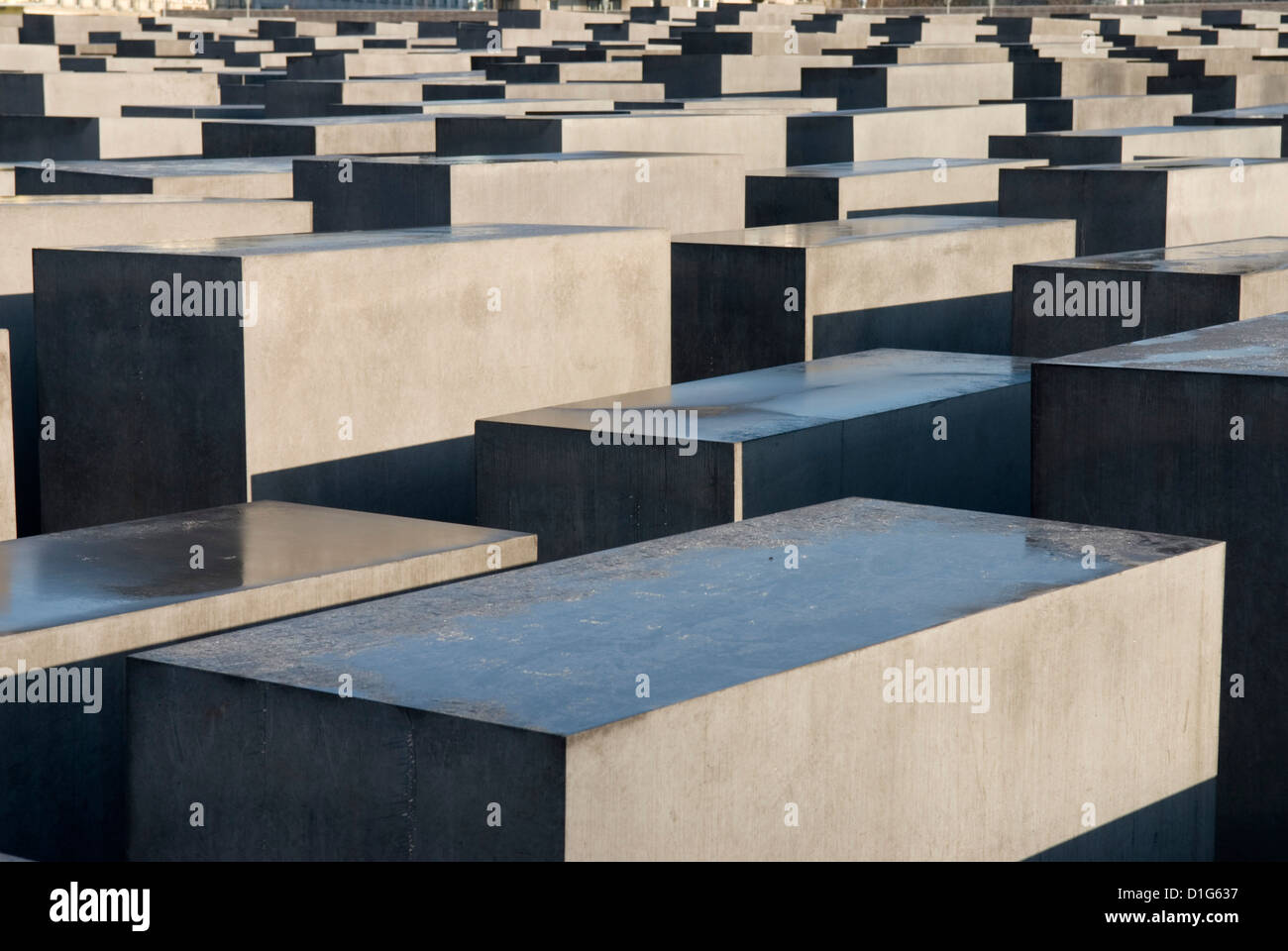 Denkmal Fur Die Ermordeten Juden Europas (Denkmal für die ermordeten Juden Europas) (Holocaust-Mahnmal), Berlin, Deutschland, Europa Stockfoto