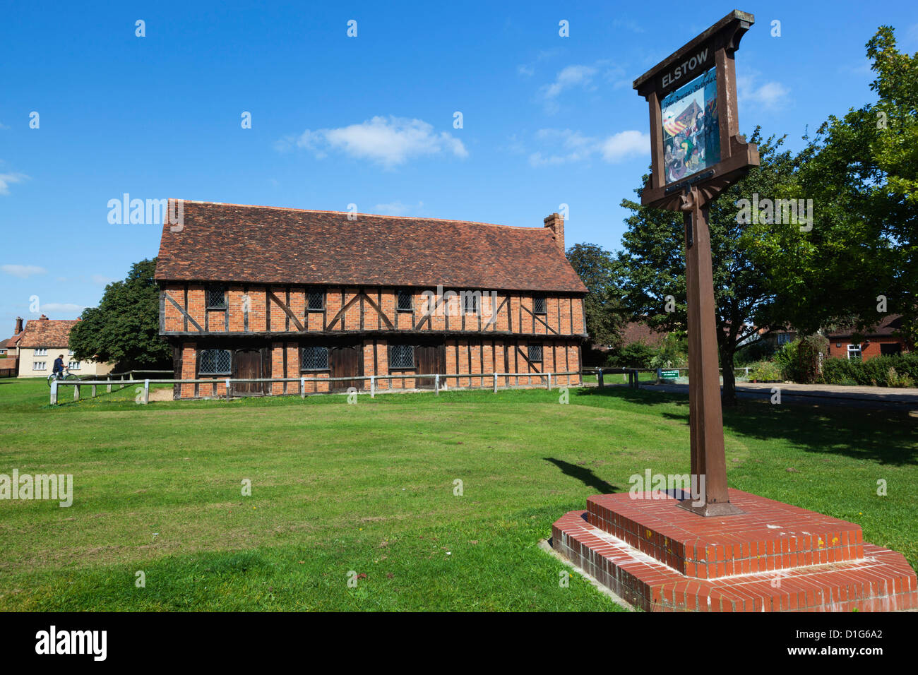 15. Jahrhundert Moot Hall, Elstow, Bedfordshire, England, Vereinigtes Königreich, Europa Stockfoto