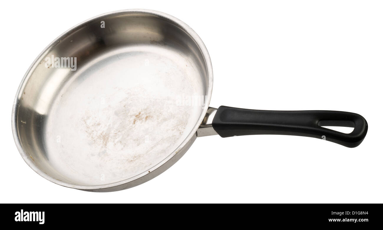 alte Metall-Pfanne. Stockfoto