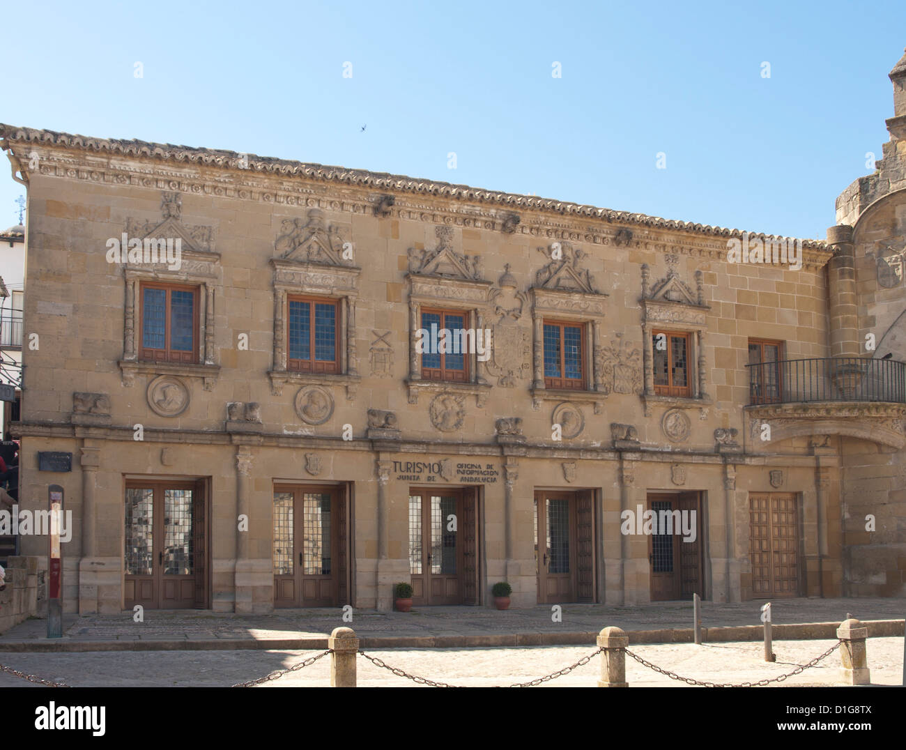 World Heritage Site Baeza in Andalusien Spanien, Renaissance-Architektur an seinem feinsten, Palast jetzt Gehäuse Tourist-information Stockfoto