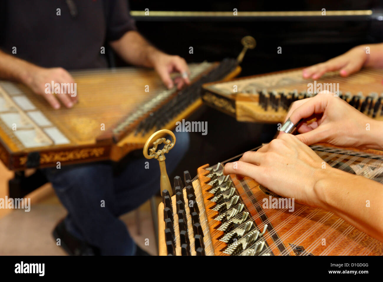 Kanonaki Lektion an technologischen pädagogischen (TEI) von Epirus (Abteilung der traditionellen Musik), Arta, Griechenland. Stockfoto