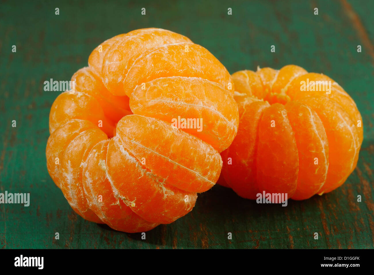 Süße frische Mandarinen Stockfoto