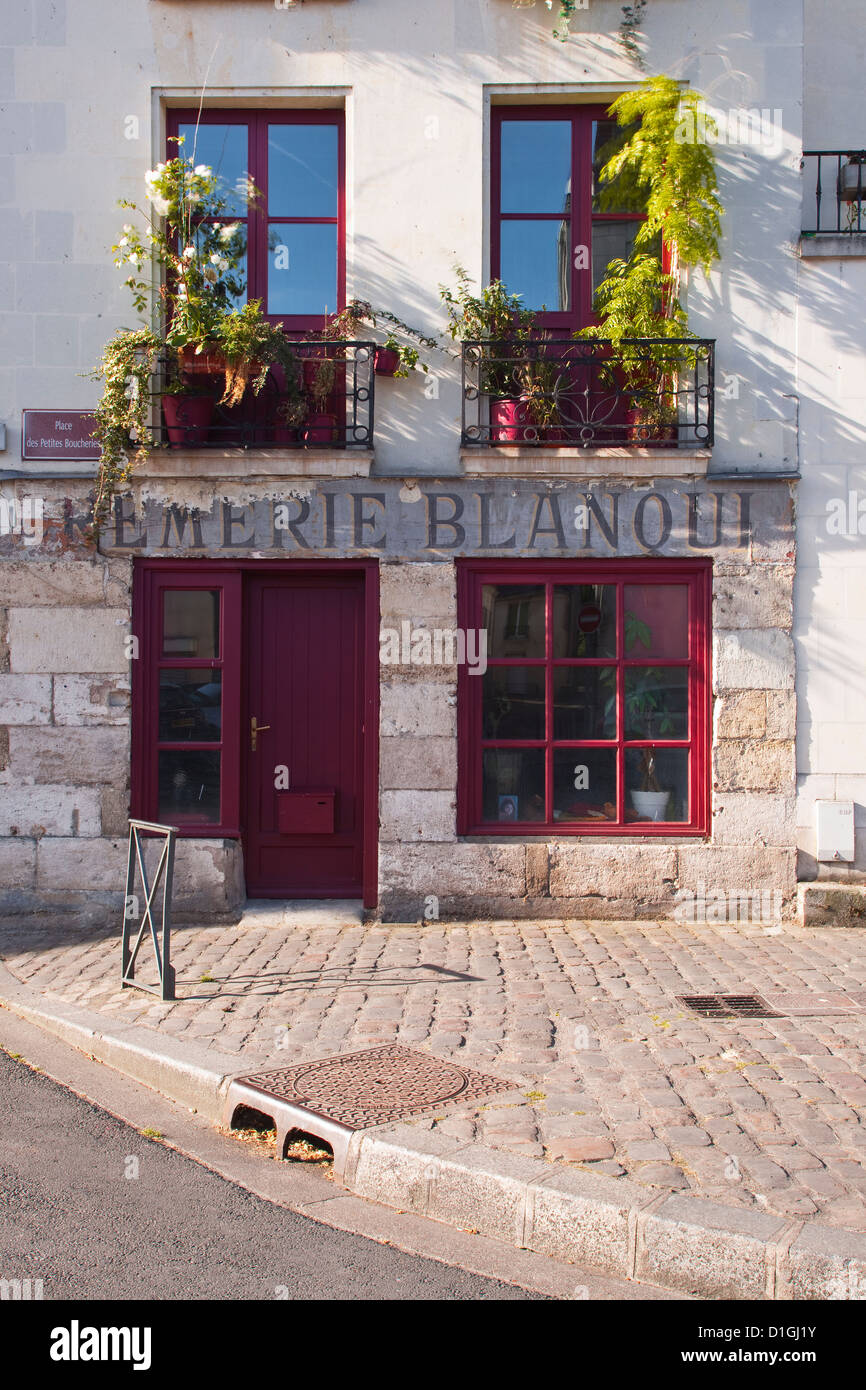 Einen alten Shop in Vieux, die Stadt ist in die UNESCO-Weltkulturerbe geschützt Loire-Tal, Tours, Indre-et-Loire, Frankreich Stockfoto