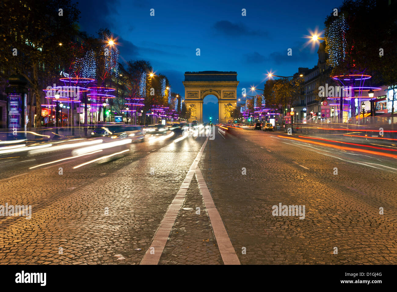 Champs Elysees, Paris, Frankreich Stockfoto
