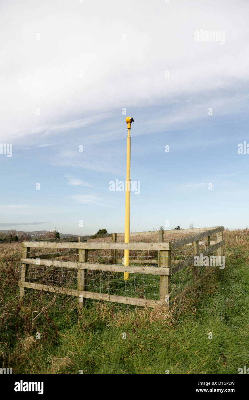 Flughafen landen Licht Exeter Flughafen Devon UK Stockfoto