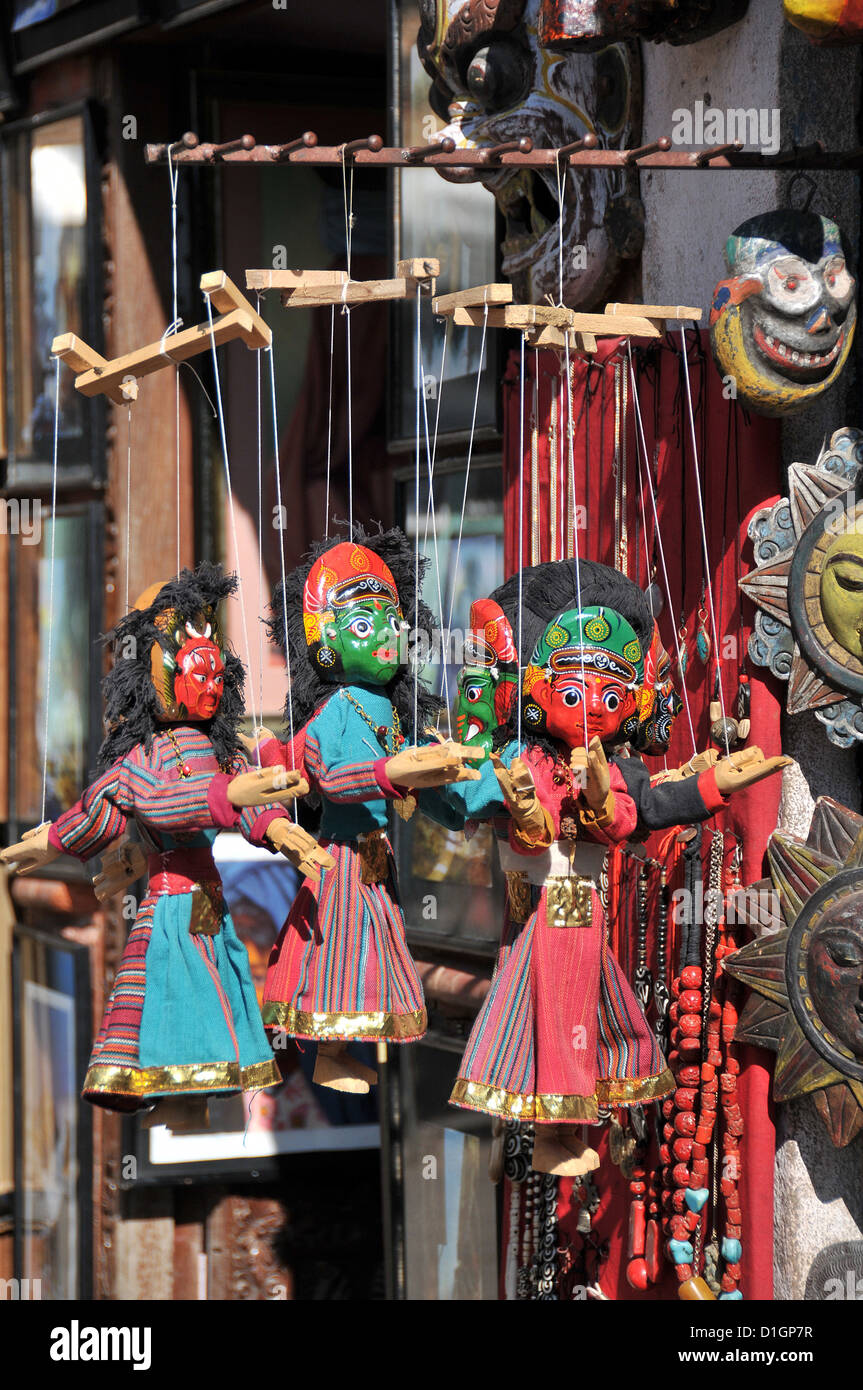 Marionette, Swayambunath, Kathmandu, Nepal Stockfoto
